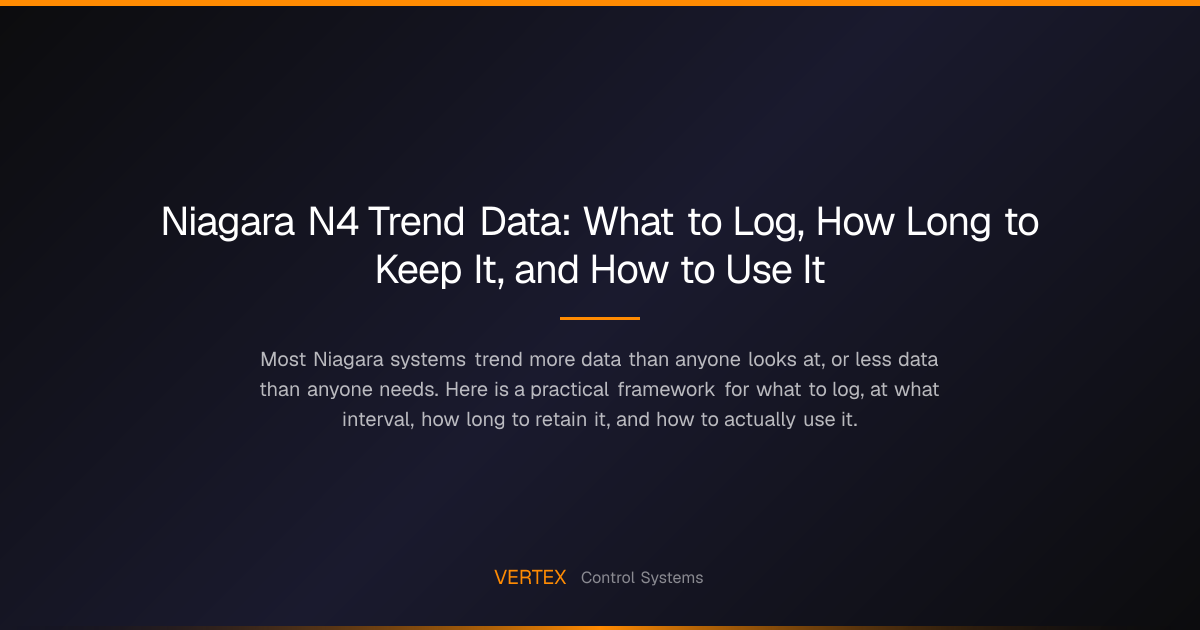 Niagara N4 Trend Data: What to Log, How Long to Keep It, and How to Use ...