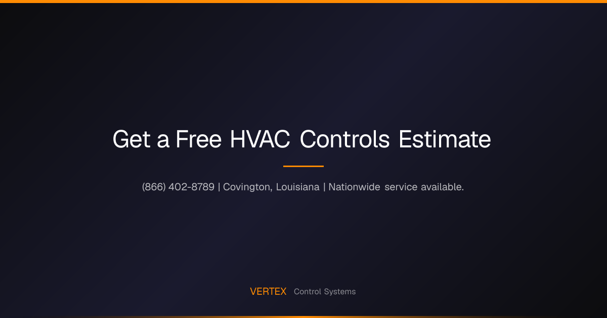 Contact Us | Free HVAC Controls Estimate | Vertex Control Systems